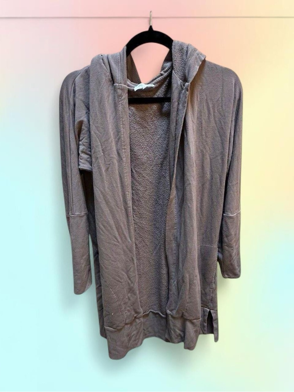 Soma WKND Soft Brushed Terry Hooded Cardigan Size Womens Med